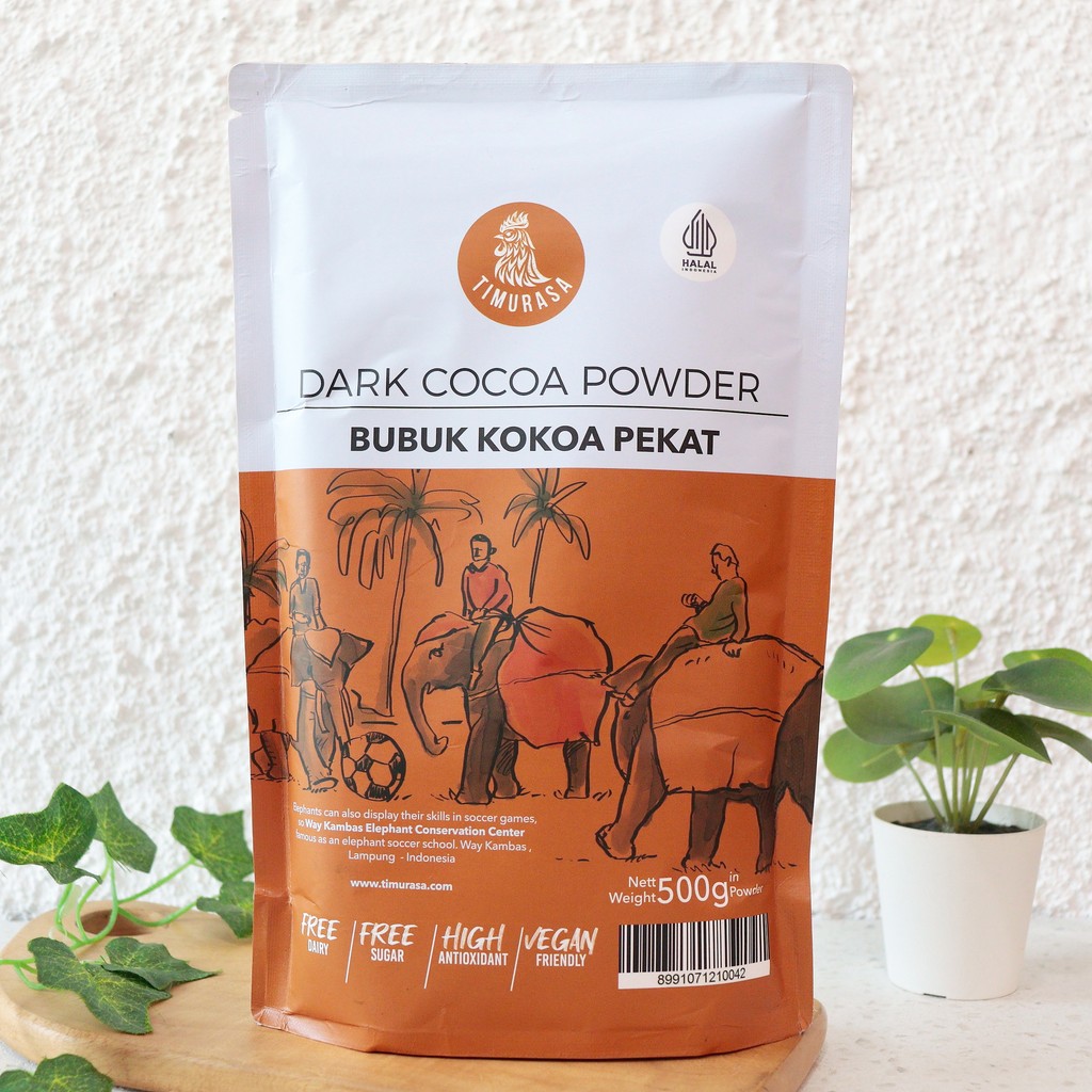 

500G DARK Cocoa Powder Bubuk Cokelat - TIMURASA