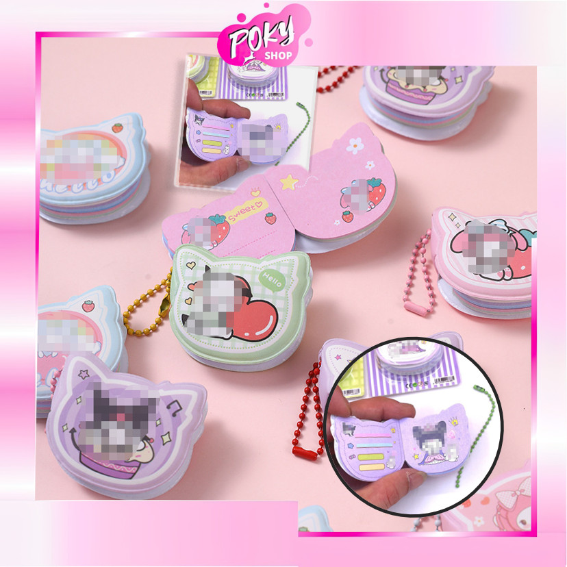 

POKY - S6657 Catatan Gantung Lucu / Buku Kecil / Catatan Kecil dengan Gantungan Rantai / Buku Catatan Kecil Karakter Kartun Imut