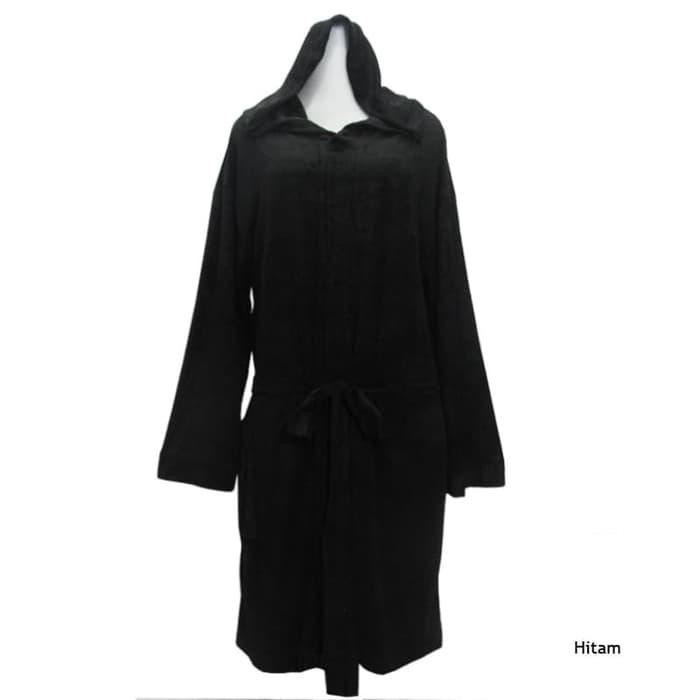 Handuk Kimono Tudung Jumbo Size XXXL (HKT-JB-XXXL) - Hitam