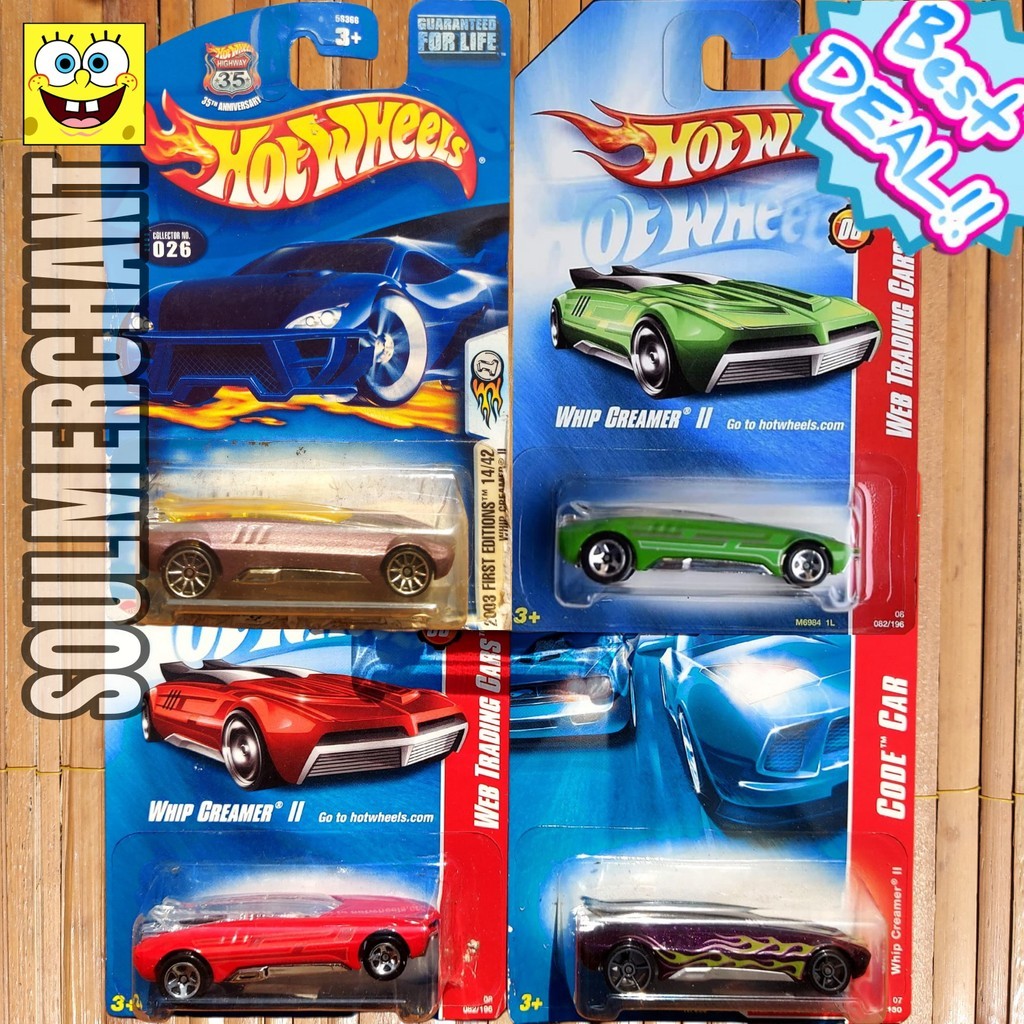 Hot Wheels Whip Creamer II Ungu Merah Hijau Web Trading Cars