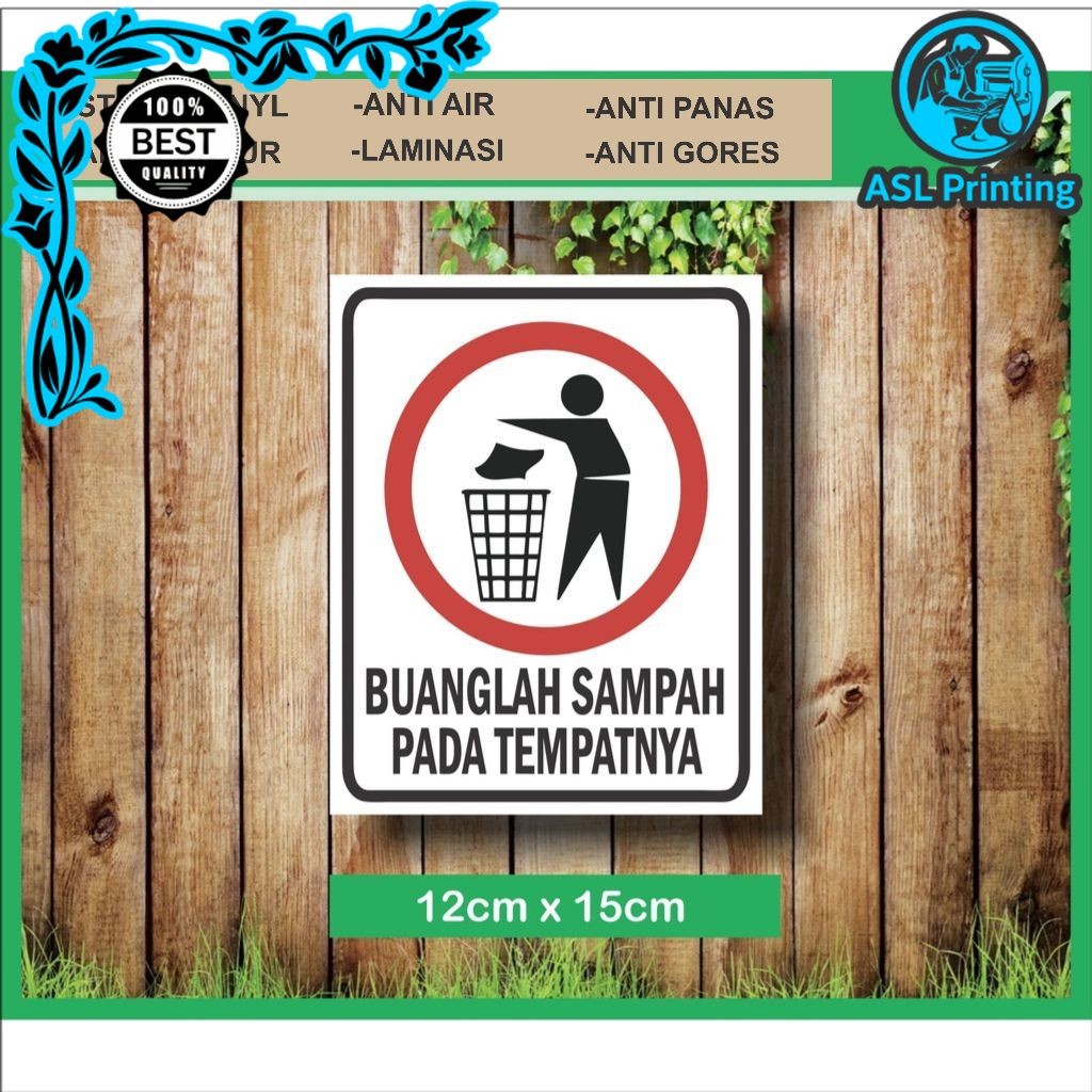 

Stiker KATASTIKER BUANGLAH SAMPAH PADA TEMPATNYA