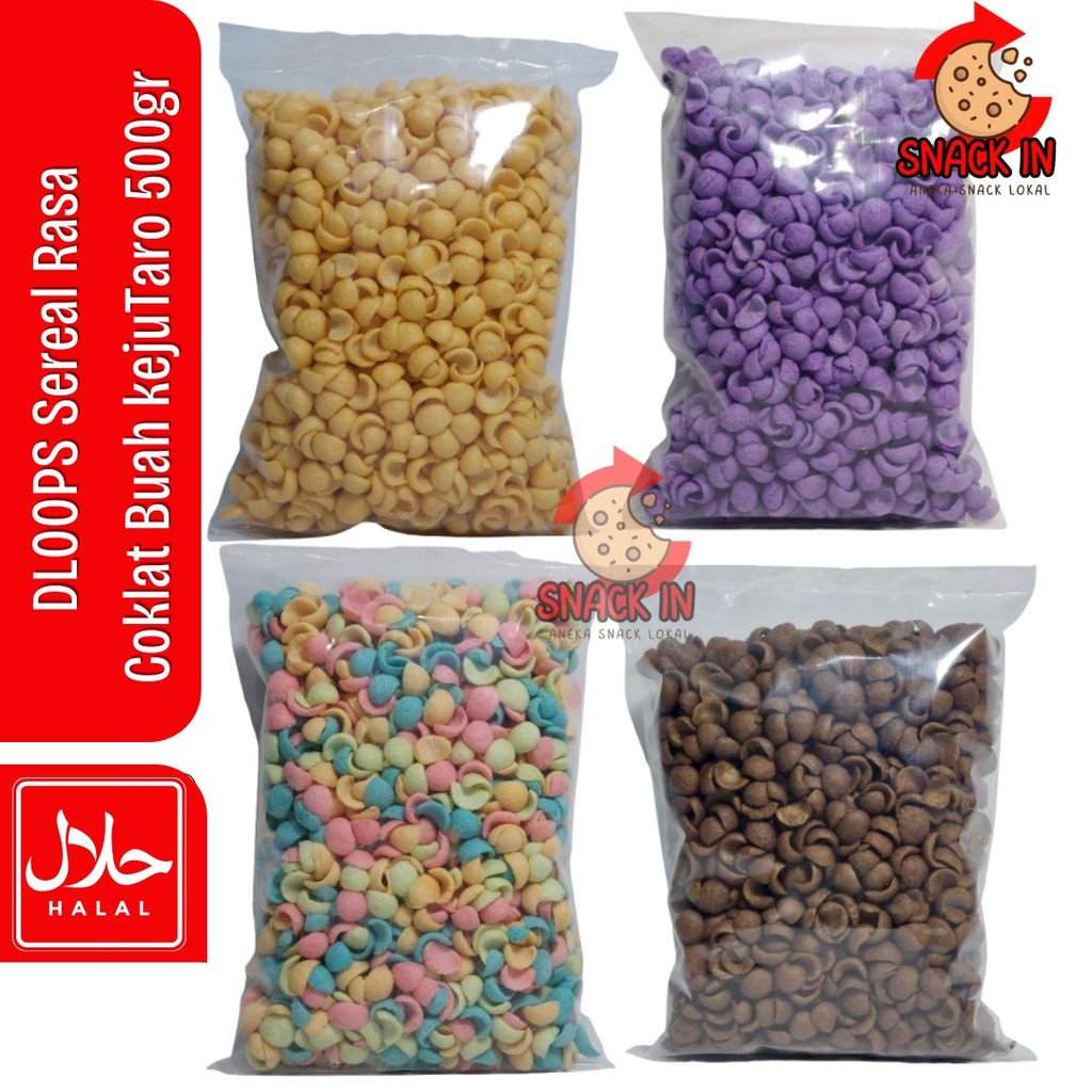 

DLOOPS Sereal Rasa Coklat Buah keju 500gr