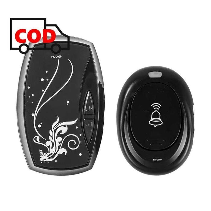 Sale Bel Rumah Suara Tanpa Kabel Jarak Jauh Anti Air Alarm Pintu Wireless Waterproof dengan EU Plug 