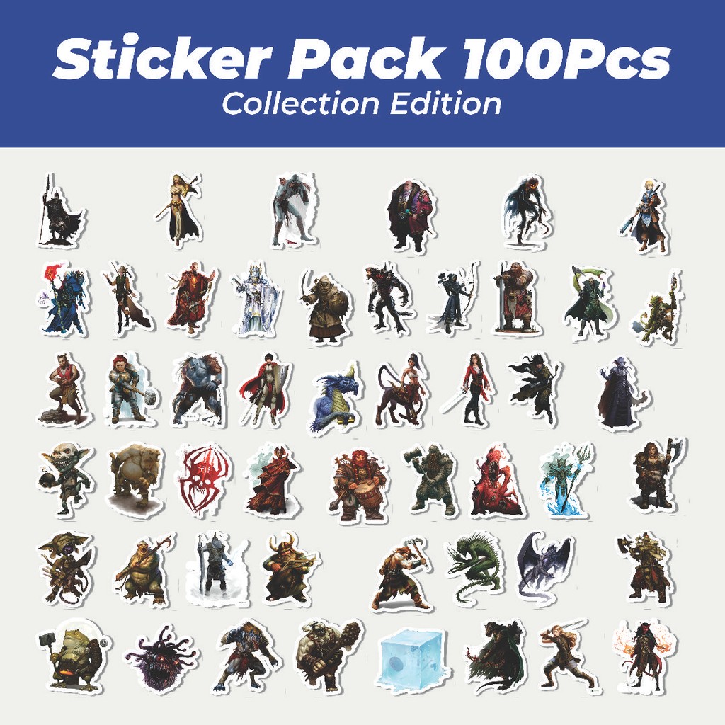 

Hot Stiker Dungeon And Dragons Series 4 Lucu Anti Air Stikers Berperekat Waterproof Sticker Decal Buat Motor Helm Buku Journal Koper Casing HP Laptop Botol Minum
