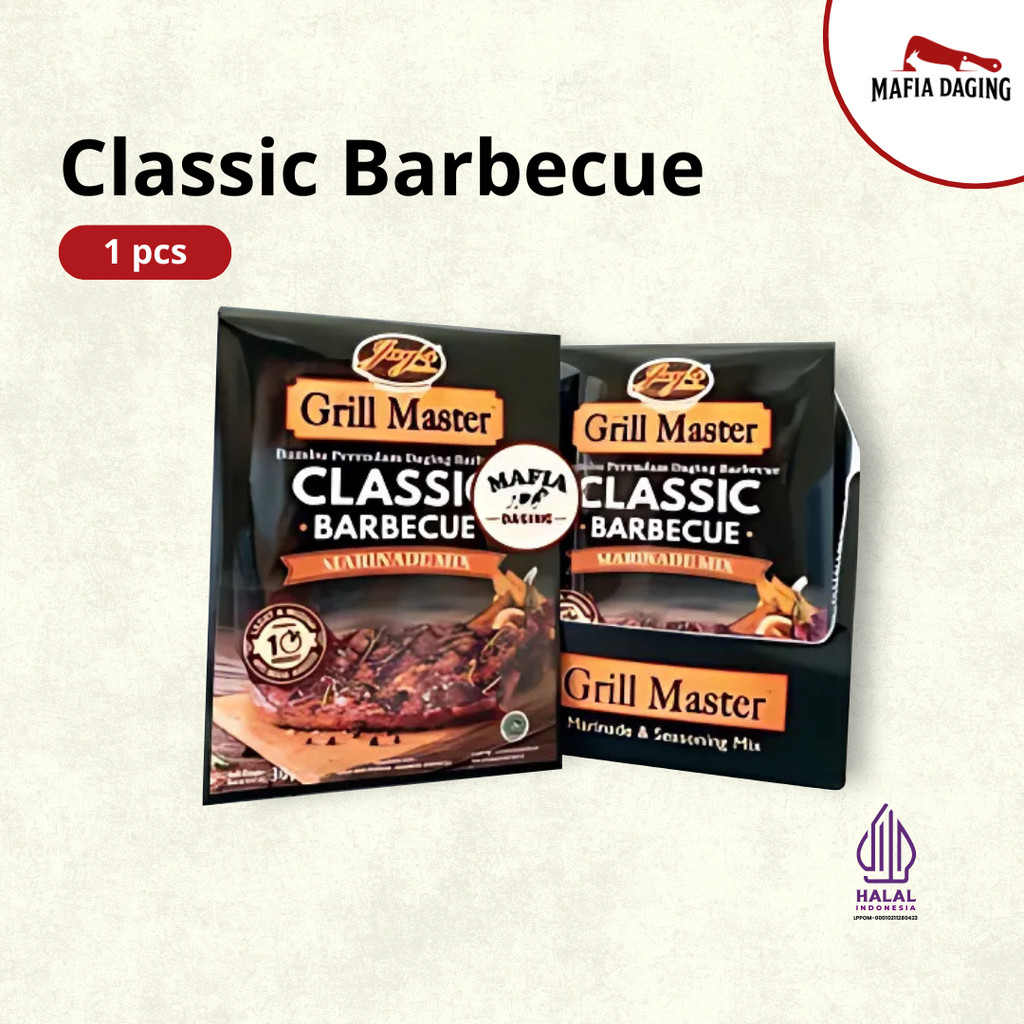 

[Mafia Daging] Marinade Mix Jay's Grill Master Classic Barbecue - Harga Spesial !