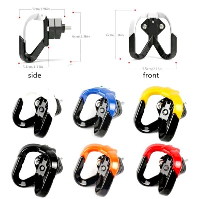 (MS) Gantungan Barang Motor Cabang 2 Tutup Universal Nmax,Aerox,Lexi,Vario,Scoopy,Beat,Mio,Mio DLL V