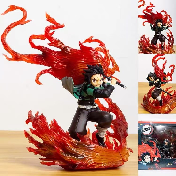 Anime Kimetsu No Yaiba Anime Figure Figuarts Zero Tanjiro Kamado Hinokami Kagura Action Figure Demon