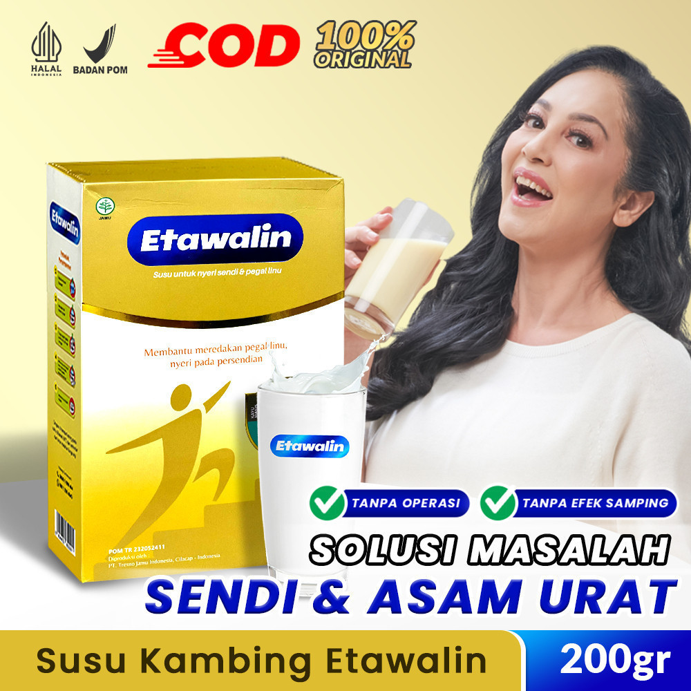 

ETAWALIN Original Susu Kambing Etawa Herbal Cegah Syaraf Kejepit Tulang Rematik Asam Urat Kolesterol
