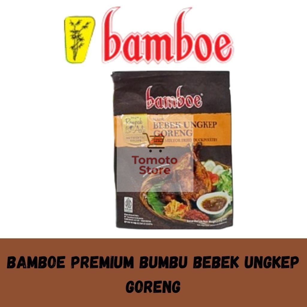 

✨ TOMOTOSTORE ✨ BAMBOE Premium / Authentic Recipe Bumbu Bebek Ungkep Goreng Spice Mix for Fried Duck / Poultry