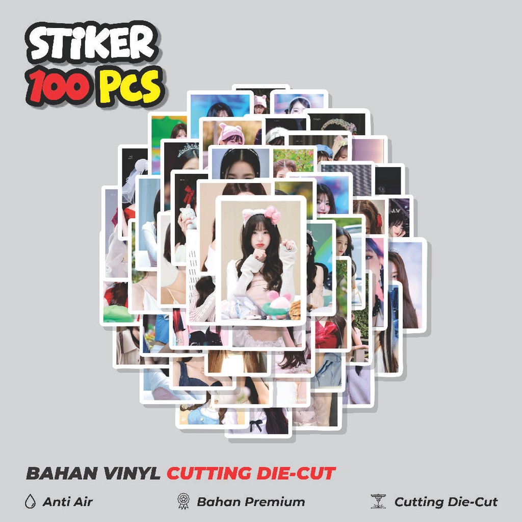

Terbaru! 50 pcs Stiker Wonyoung Poster Dekorasi Lucu Kreatif untuk Notebook, Skateboard, HP