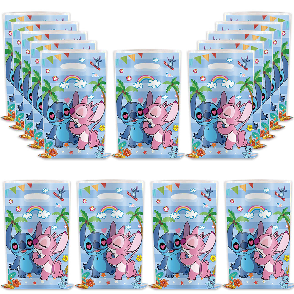 

Disney lilo&Stitch Birthday Party Gift Bags Plastic wedding Candy Bag Boy Party Loot Bag Kids Birthday Party Favors Supplies
