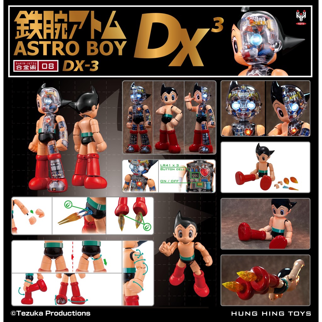 Hung Hing Toys Astro Boy Mechanical Clear DX-3