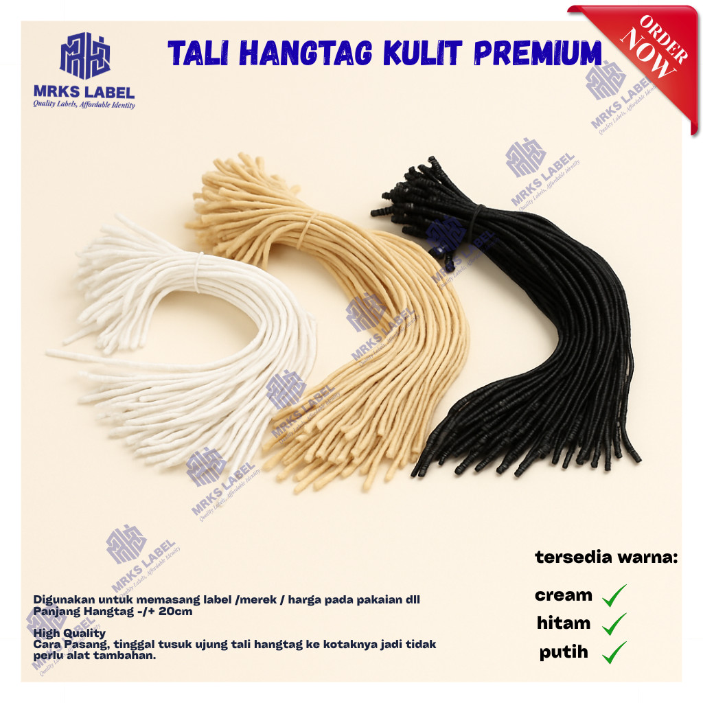 

TALI HANGTAG READY/PANJANG 19CM/TALI LOOPIN/TALI TAG BAJU