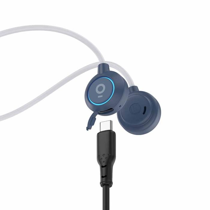 OW1 TWS Bluetooth Headset Earphone sport Bone Conduction - Blue