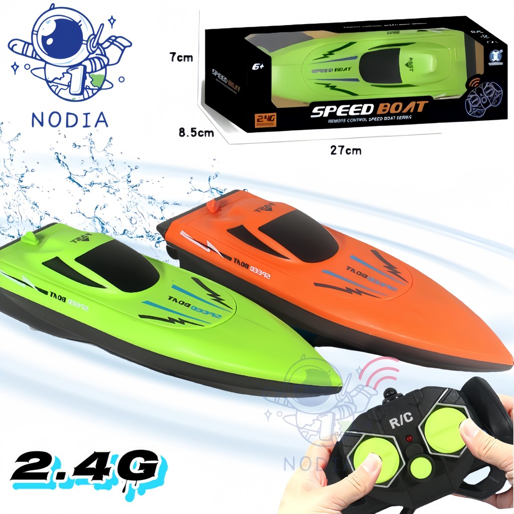 NODIA 2.4G Remote Control perahu air Kapal RC Speedboat Kapal Remot Kontrol RC racing boat