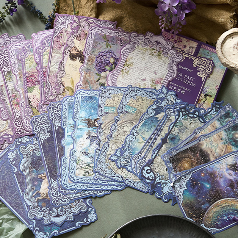 

20 pcs/lot Vintage art paper Decorative Diary material background paper for DIY hand made Scrapbooking Junk Journal Supplies