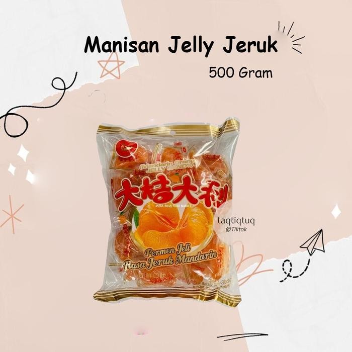 

Manisan Permen Jelly Rasa Jeruk Mandarin 500 Gram Permen Jeruk jeli Orange Candy Makanan Khas Imlek Food Snacks Toples - Permen jeruk, Permen Jeruk saja