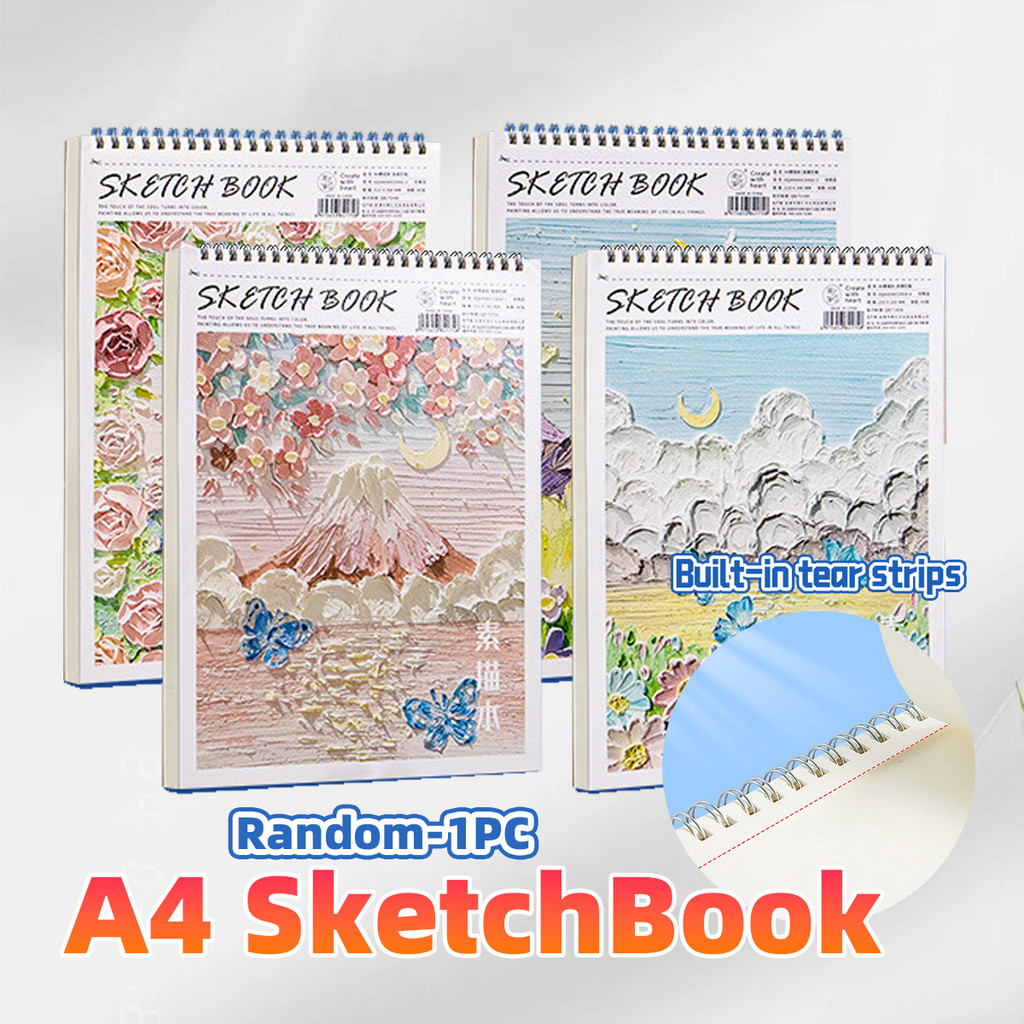 

Sketchbook Buku Sketsa Aesthetic Gambar Vertikal Jilid Spiral A4 Isi 40 Lembar 80 Halaman
