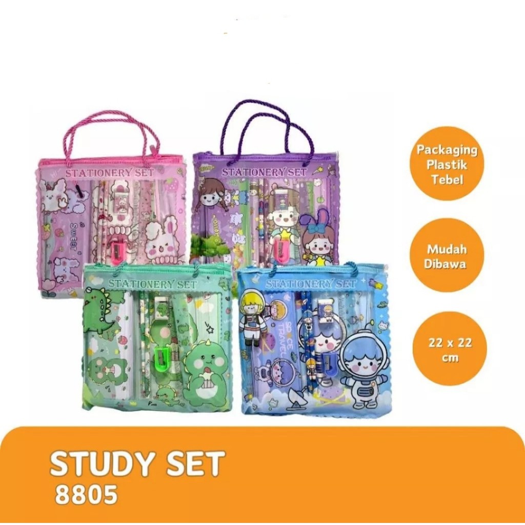 

STATIONERY SET / STUDY SET / PAKET ALAT TULIS KARAKTER 8805