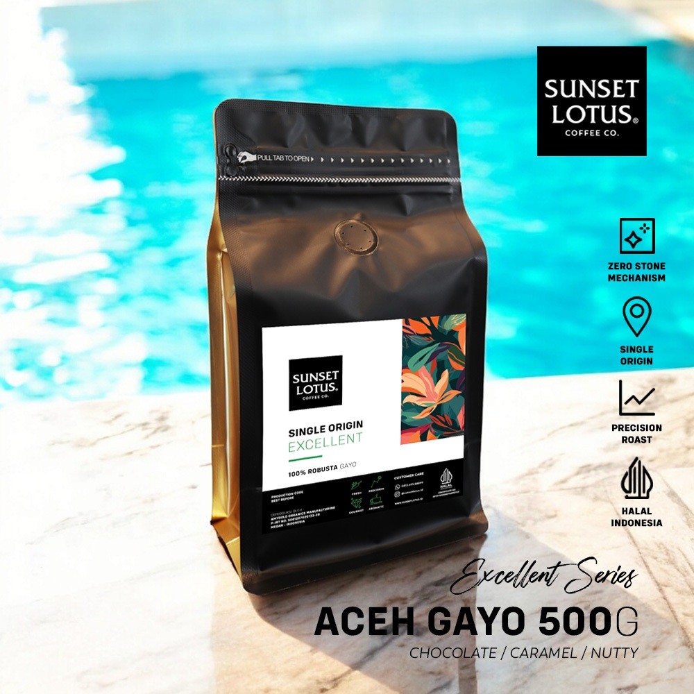 

Sunset Lotus Excellent Robusta Gayo 500g