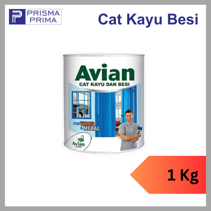 Cat Minyak Kayu dan Besi AVIAN 1 Kg 0.9 Liter