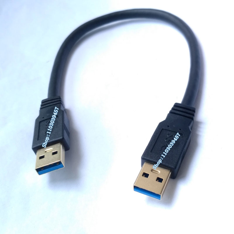 

30cm Short Gold plating Male to Male Usb3.0 Cable Line Usb3.0 A Male to A Male Line Cable Usb3.0 Male to Male Wire Cord Usb3 3.0