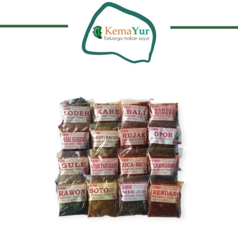 

BUMBU MASAK BUMBU INSTAN BMM BUMBU MAHMUDAH MURAH