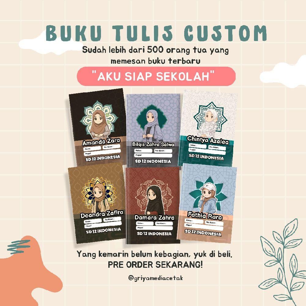 

10 SAMPUL BUKU SIDU KARAKTER CEWEK KEREN , ASTETIC , Untuk Buku anak Sekolah