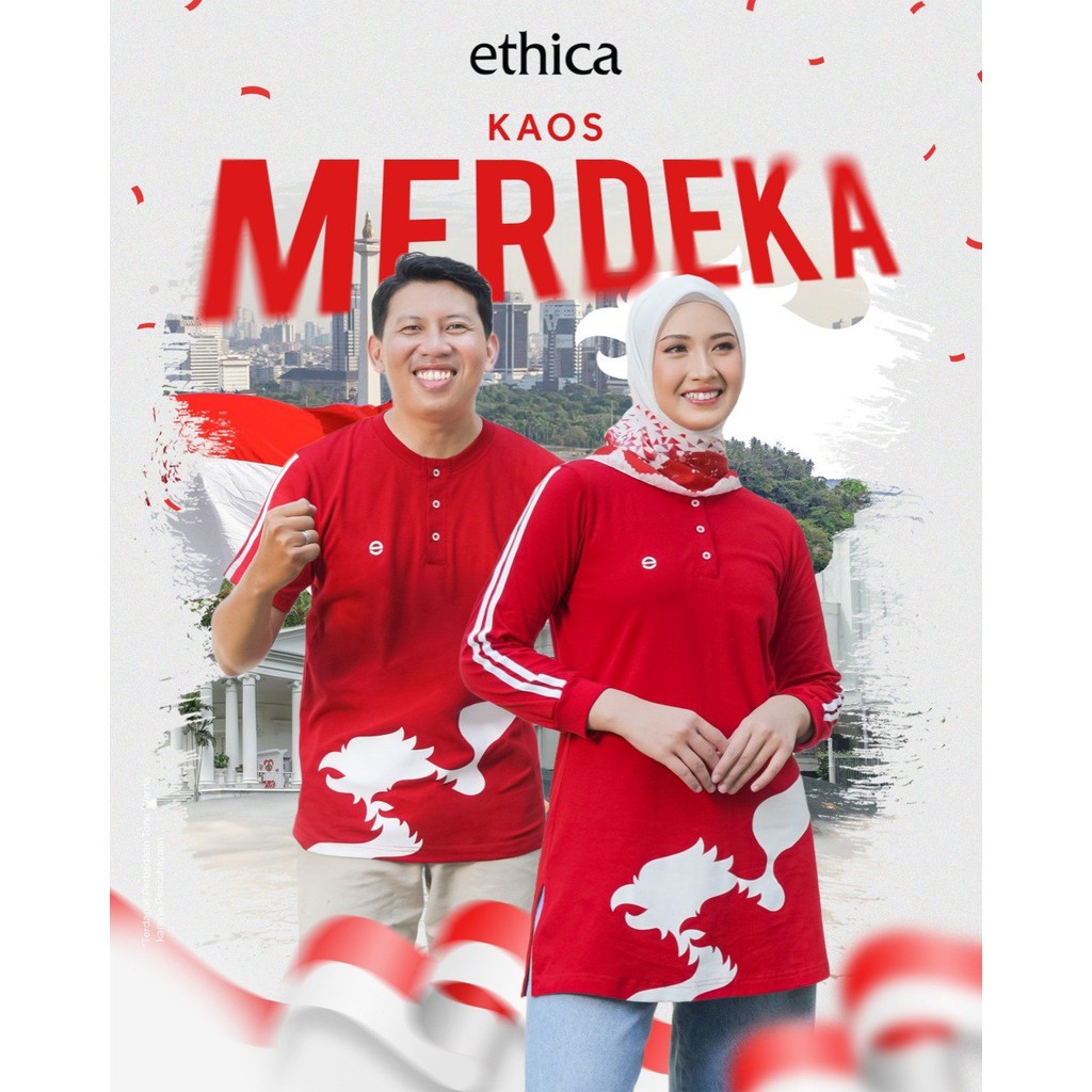 ETHICA Kaos Edisi HUT RI Kemerdekaan Kaos Merdeka 01