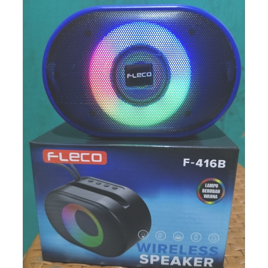 Speaker Fleco Portable Bluetooth / Radio MP3 Player Bass Wireless Fleco F-416B F416B