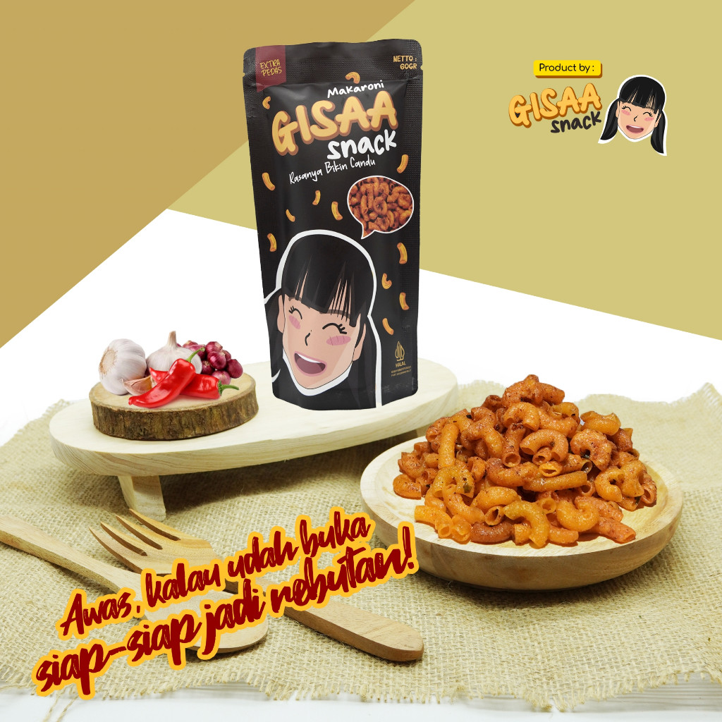 

Makaroni pedas daun jeruk – gisaa snack | cemilan viral renyah gurih pedas & tidak pedas 100% halal bisa cod
