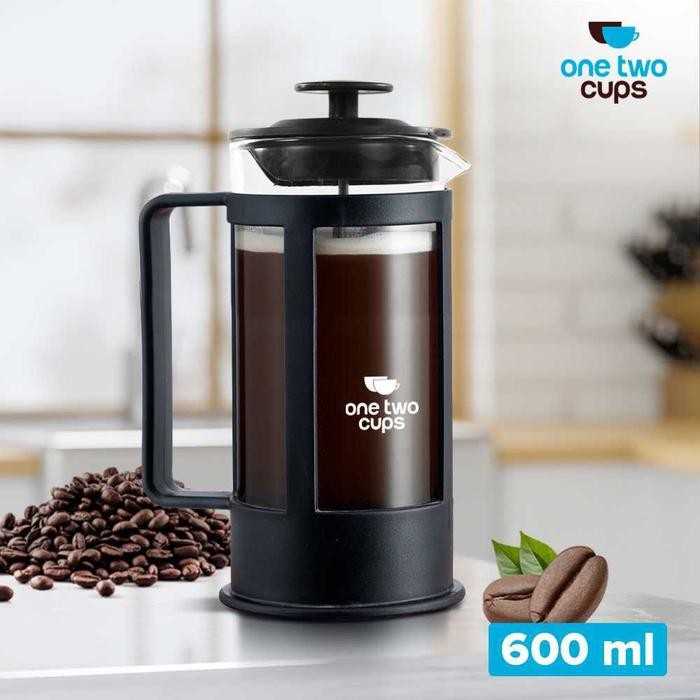 

TNKSYU" - DISKON One Two Cups French Press Plunger Coffee Maker Pot - FN35 - 600ML