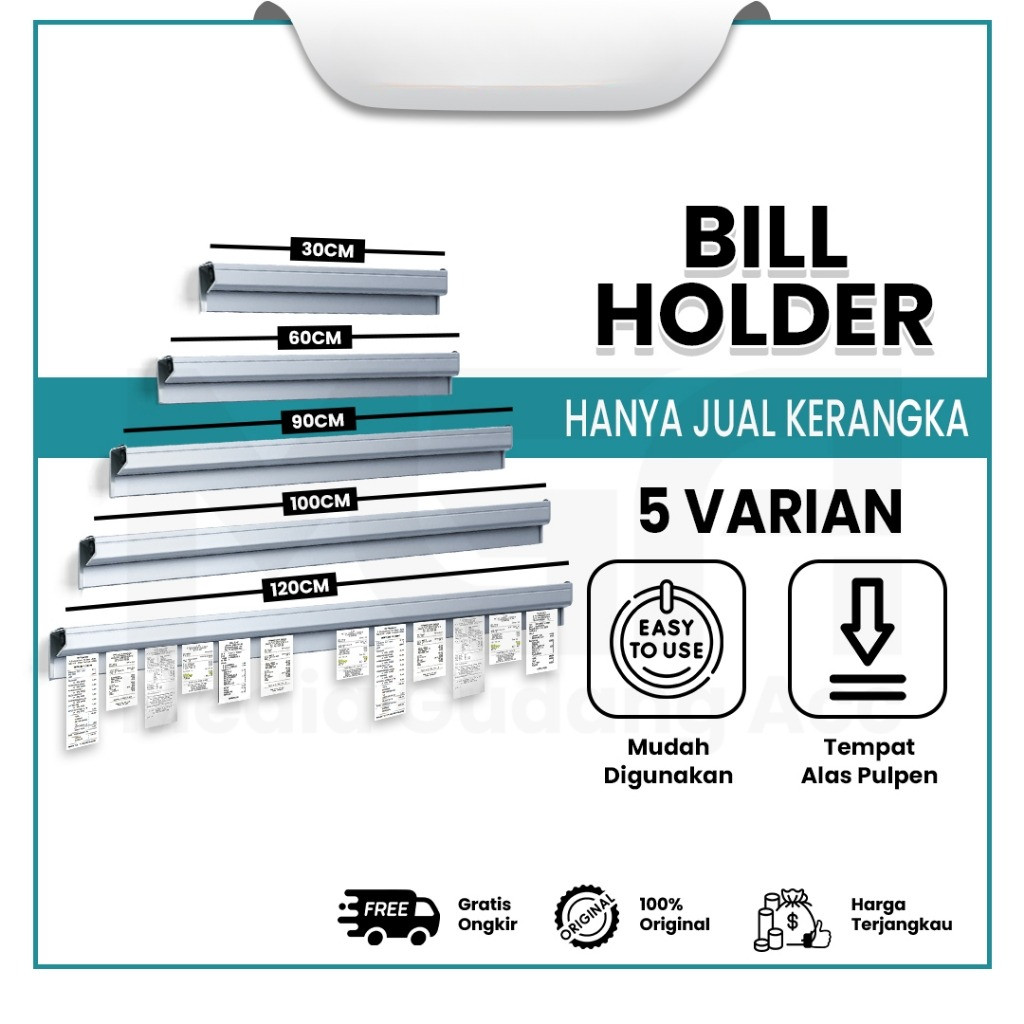 

Bill Holder / Capitan Nota / Receipt Holder / Checker Holder / Penjepit Kertas Bon Bill / Bill Holder Restaurant & Café Makassar Maros Gowa