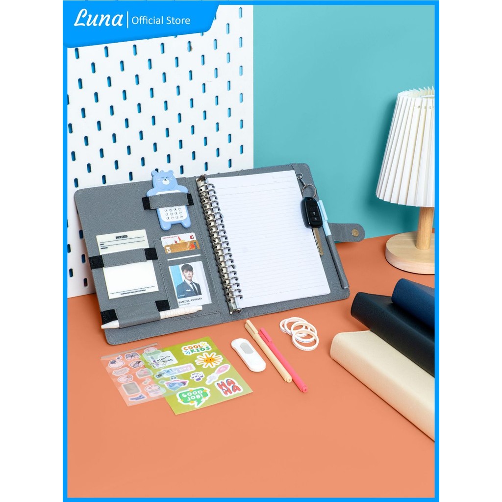 

Binder Polos Antimainstream Agenda Kulit A5 Ring 20 Catatan Kuliah Kantor