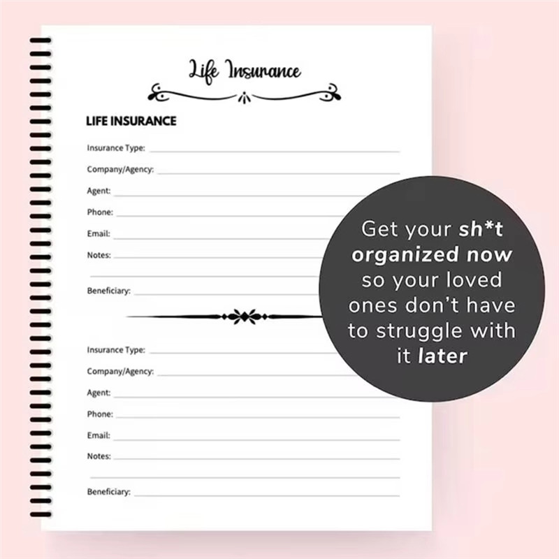 

1Pcs Sorry Its Your Problem Now Funny End Of Life Planner End-Of-Life Arrangements