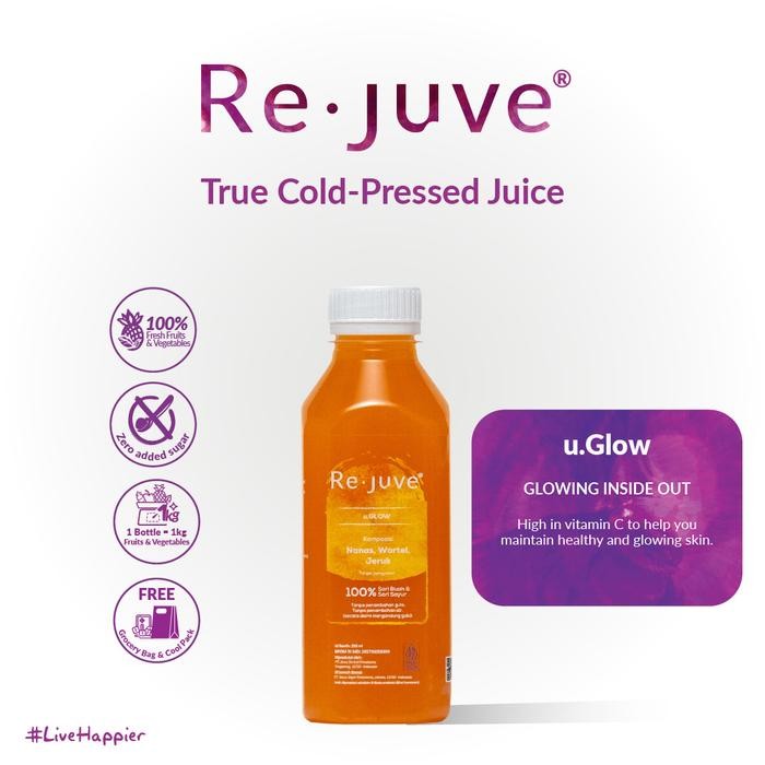 

Re.juve - u.Glow 250 ml Cold-Pressed juice/ jus