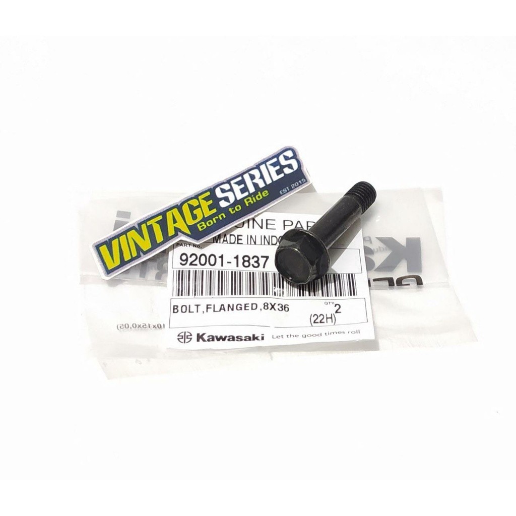 Baut braket dudukan kaliper depan ninja 150 R RR SS 92001-1837 original