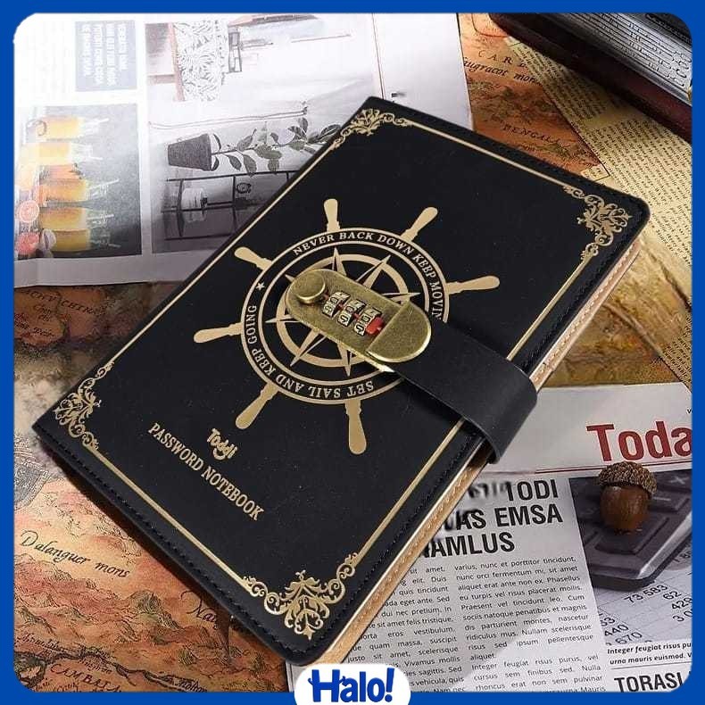 

Toddi Buku Jurnal Leather Vintage Pirate A5 200 Halaman Grid with Lock - 10001