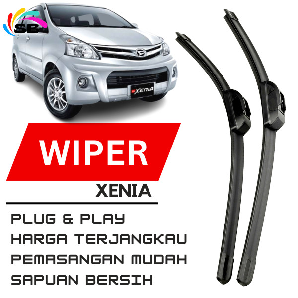 Wiper Xenia 2012 2010 2013 2014 2016 2006 2017 2011 2008 Wiper Xenia Old 1 Set Wiper Depan Frameless