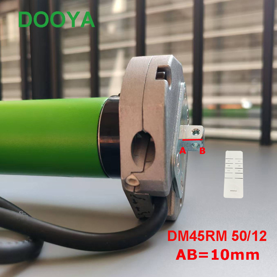 Dooya DM45RM 50/12 Tubular Motor Short Axis, Manual Control+RF433 Remote Motor for Electric Rolling 