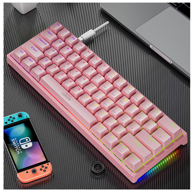 K620 Mini Backlit RGB Gaming Mechanical Keyboard Gamer Mechanic Kit 60 Percent DIY Custom PBT Keycap