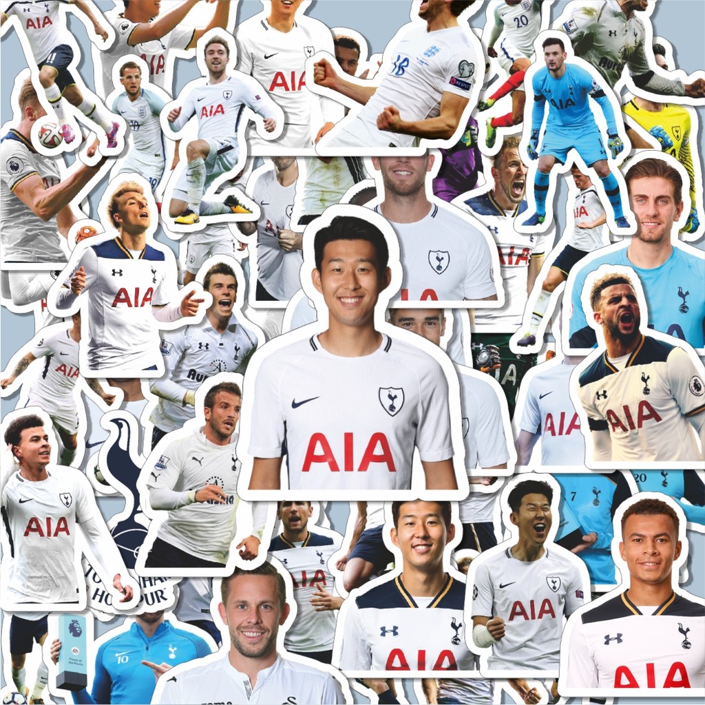 

100PCS Lucu Stiker Football Series Tottenham Hotspur Stiker Aesthetic Stiker Anti Air Stikers Berperekat Waterproof sticker decal buat Motor Helm Buku Journal Koper Casing HP Laptop Botol Minum Hadiah anak