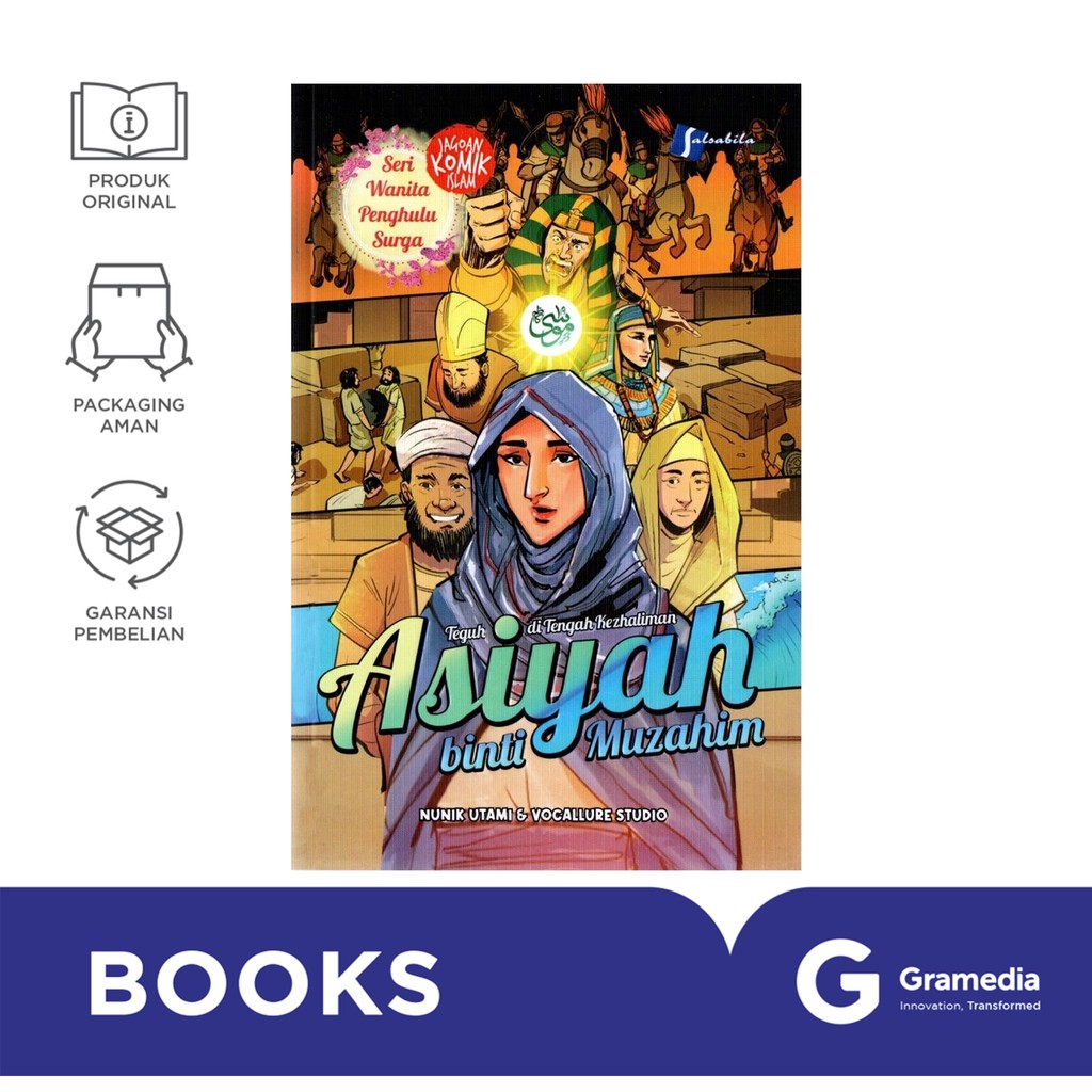 Komik Asiyah binti Muzahim: Teguh di Tengah Kezhaliman (Nunik Utami, Vocallure Studio)