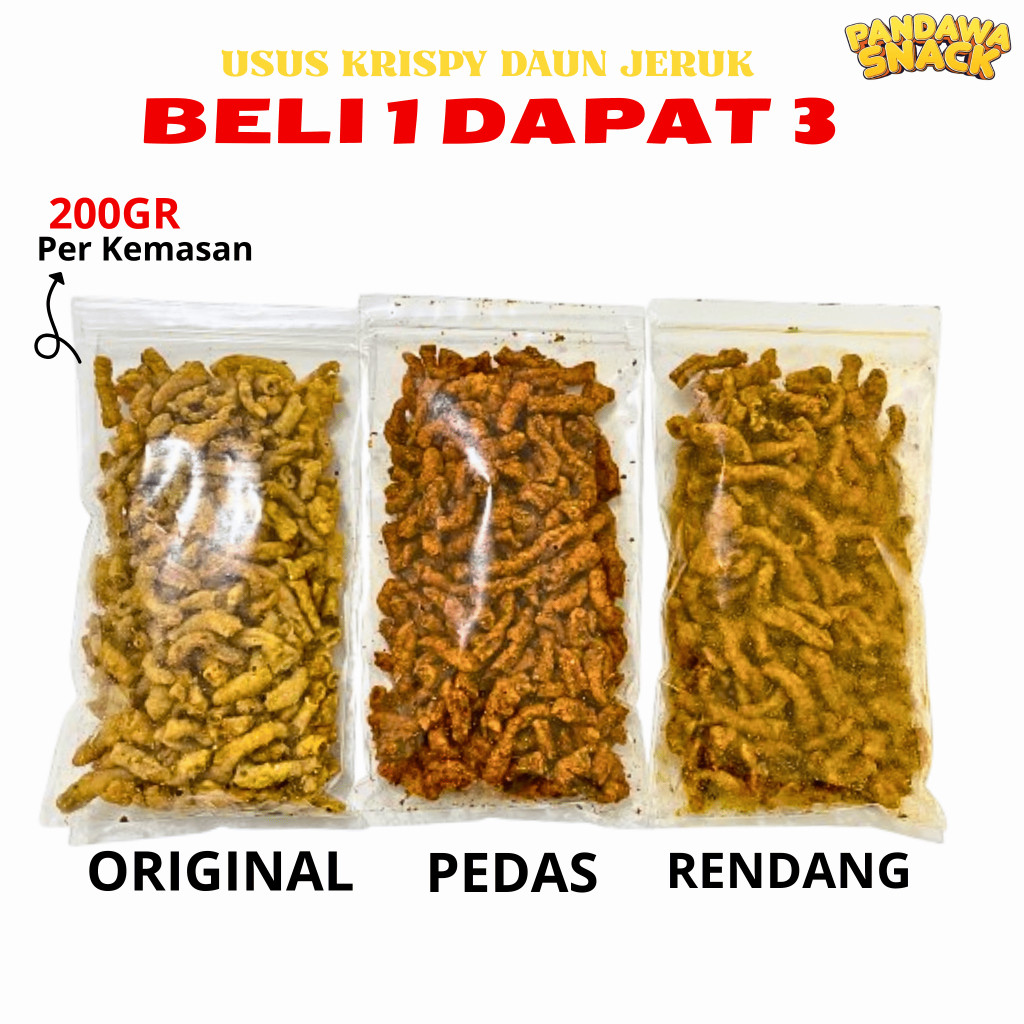 

Mekar_raya Usus Ayam Crispy Beli 1 Dapat 3 Varian Rasa Berbeda Bundling 600gr