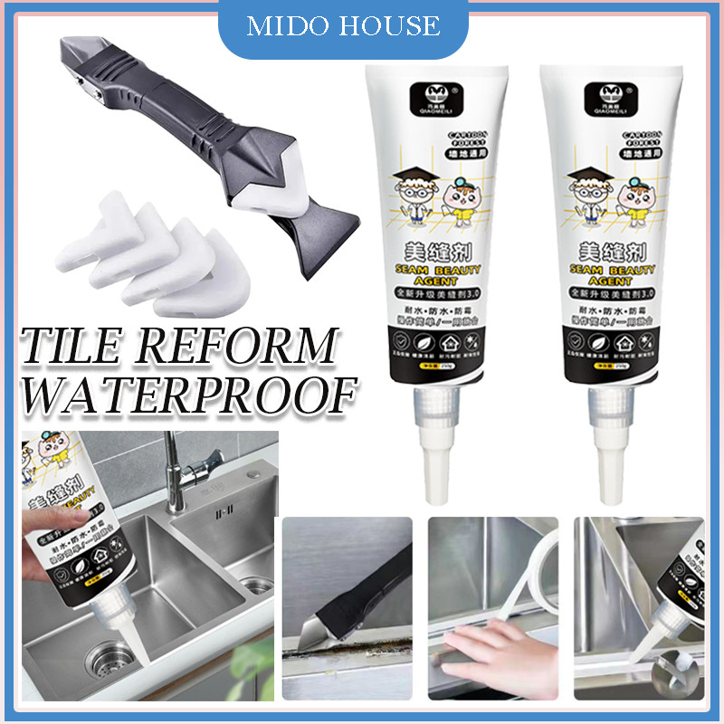 Lem Nat Keramik Kamar Mandi Waterproof/Nat Keramik Ubin Anti Jamur/Semen Krim Pengisi/Pengisi Celah 
