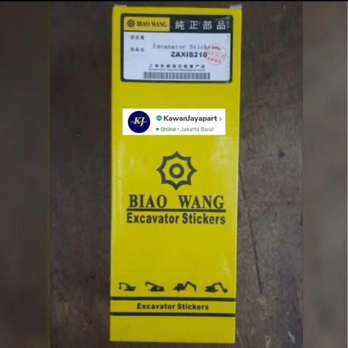 Excavator Stikers Hitachi Zaxis210 ( full body ), Biao Wang