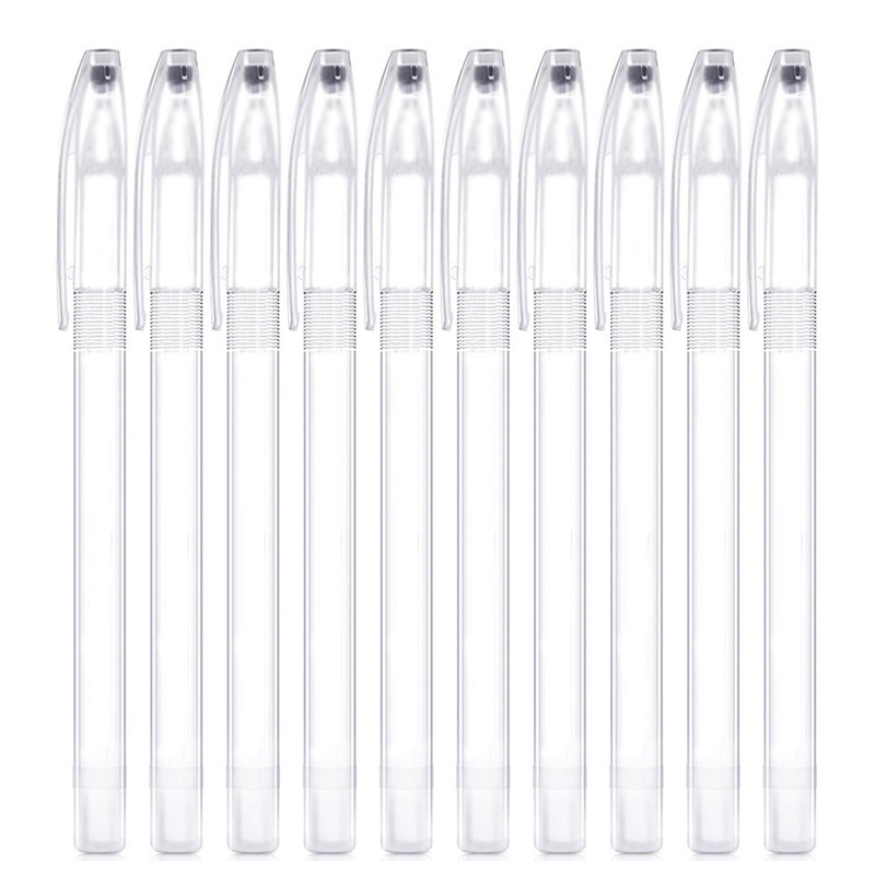 

The New Gel Pen Shell Casing Transparent Ballpoint Pen Cap Minimalist Cheapest Pen Shell Cover 10pcs
