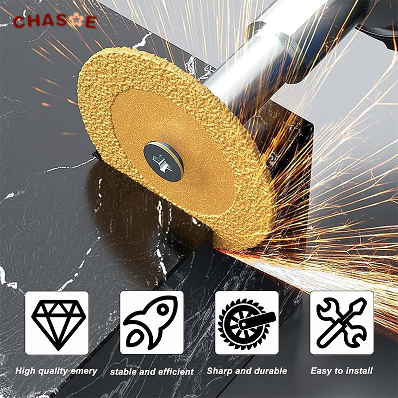 Mata Ukir Batu Diamond Cutting Disc Diameter 40mm 6mm Die Grinder Granit Kaligrafi / CHASOE