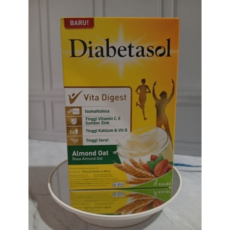 

susu sehat diabetasol almond oat 570 gr/diabetasol susu almond oat 170g