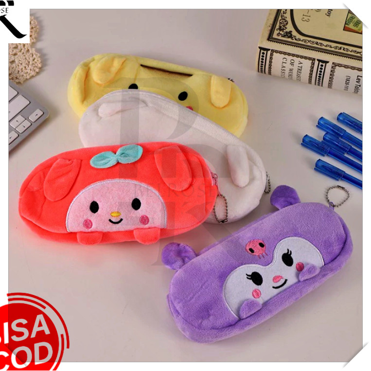 

Tempat Pensil Plushy Karakter / Pouch Kosmetik Makeup / Kotak Pensil Bulu Halus Lucu / Pouch Fashion Aesthetic Style